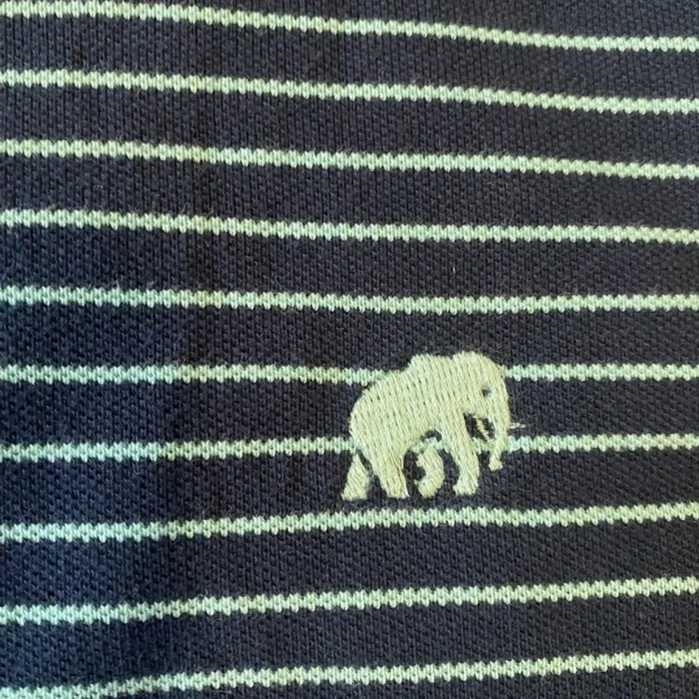 Men's Blue Striped Polo Shirt M